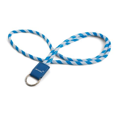 Werbeartikel Kordel-Schlüsselband, modernes Lanyard-Design in PMS-Wunschfarbe, 30 oder 60 cm Länge wählbar – PMS Wunschfarbe – mit Logo bedruckt