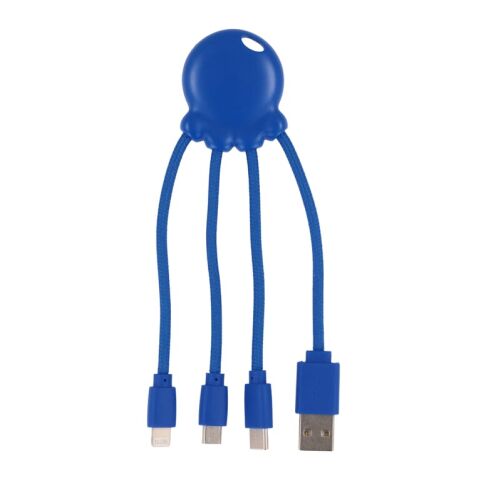 Werbeartikel 2087 | Xoopar Octopus Charging cable – Blau weiss – mit Logo bedruckt