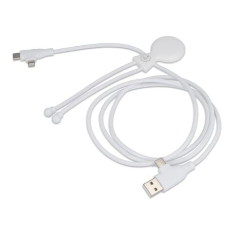 Xoopar Mr. Bio Lang 60W PD Multi-Ladekabel 1.2 Meter Weiss | ohne Werbeanbringung | Nicht verfügbar | Nicht verfügbar
