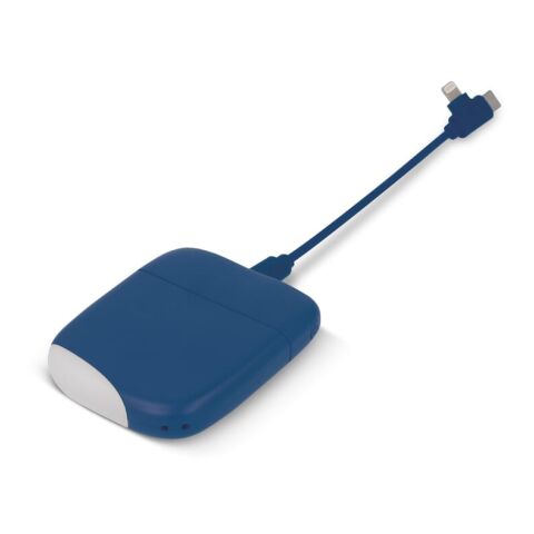 Werbeartikel Xoopar ICE P Powerbank 5000mAh – Blau Weiss – mit Logo bedruckt
