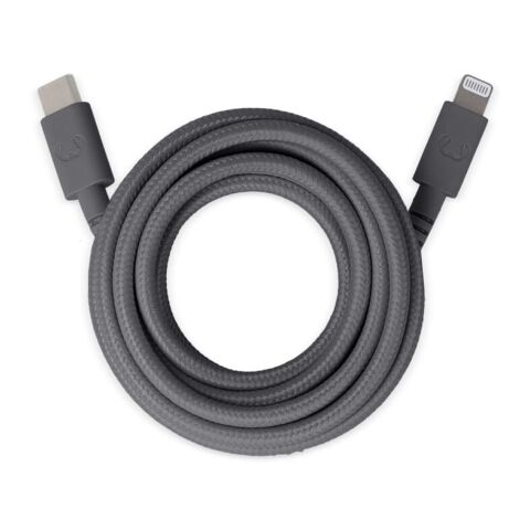 Werbeartikel 2ULC200 | Fresh 'n Rebel USB-C zu Apple Lightning Kabel 2.0m – Dunkelgrau – mit Logo bedruckt