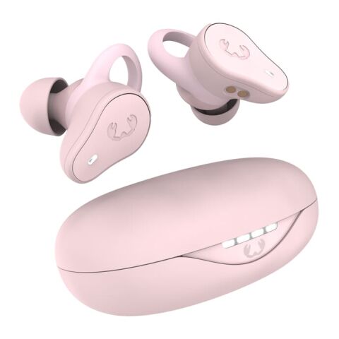 Werbeartikel 3TW1600 | Fresh 'n Rebel True Wirel. Sport-Kopfhörer – Pastellrosa – mit Logo bedruckt