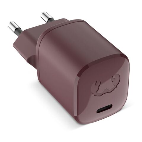Werbeartikel 2WC20 I Fresh & Rebel USB-C Mini Charger USB-C PD // 20W – Braun-Braun – mit Logo bedruckt