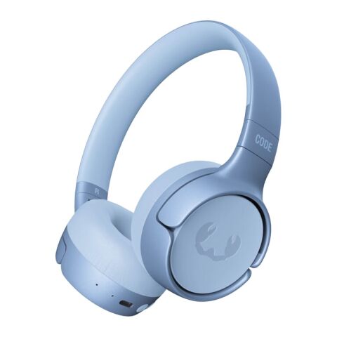 Werbeartikel 3HP1100 Code Fuse-Wireless on-ear headphone – Hellblau – mit Logo bedruckt