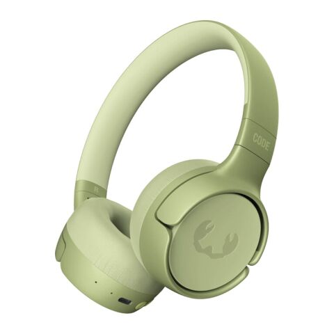 Werbeartikel 3HP1100 Code Fuse-Wireless on-ear headphone – Hellgrün – mit Logo bedruckt