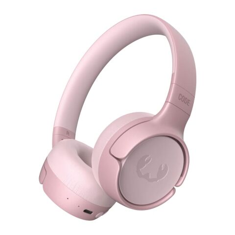 Werbeartikel 3HP1100 Code Fuse-Wireless on-ear headphone – Rosa – mit Logo bedruckt