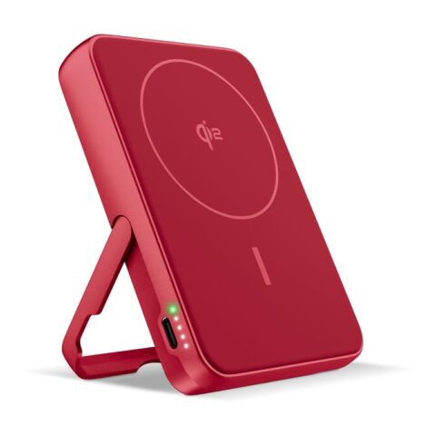 Fresh 'n Rebel Kabellose Powerbank 10000 mAh kompatibel mit MagSafe Rot Weiß | ohne Werbeanbringung | Nicht verfügbar | Nicht verfügbar