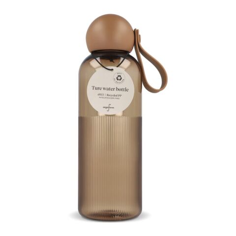 Werbeartikel Sagaform Ture Wasserflasche 600 ml – Braun-Braun – mit Logo bedruckt