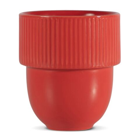 Werbeartikel Sagaform Inka Tasse 270 ml – Rot Weiss – mit Logo bedruckt