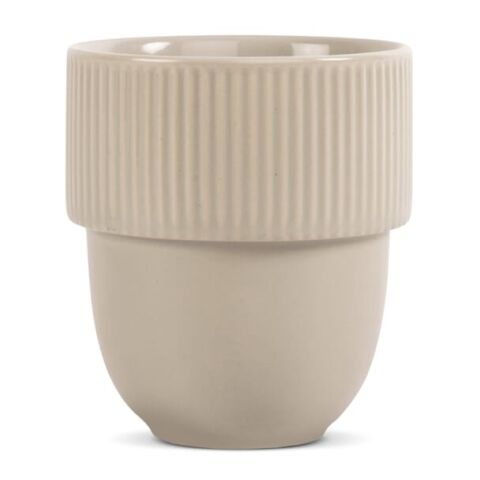 Werbeartikel Sagaform Inka Tasse 270ml – Hellgrau – mit Logo bedruckt