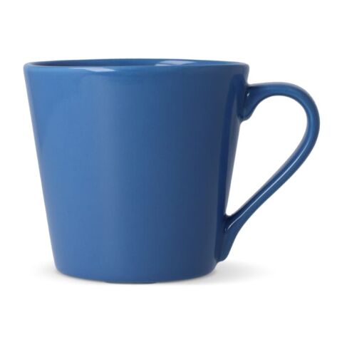 Werbeartikel 200 ml Sagaform Brazil Kaffeebecher aus robustem Steingut, stapelbare Werbetasse mit Abflusskanälen – Königsblau – mit Logo bedruckt