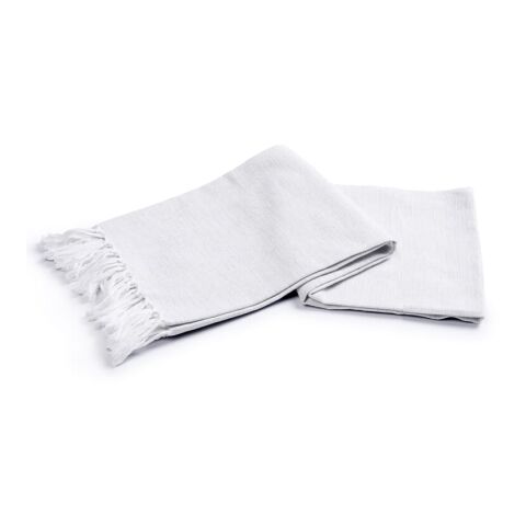 Werbeartikel Lord Nelson Hamam-Handtuch Recycelt 150x90 cm – Hellgrau – mit Logo bedruckt