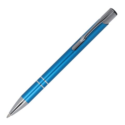 Werbeartikel Alicante matt R-AL schwarze Tinte – Blau Weiss – mit Logo bedruckt