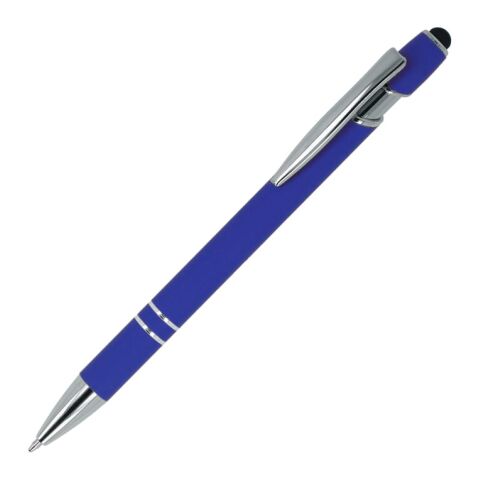 Werbeartikel Paris Soft Touch R-AL blaue Tinte – Blau Weiss – mit Logo bedruckt