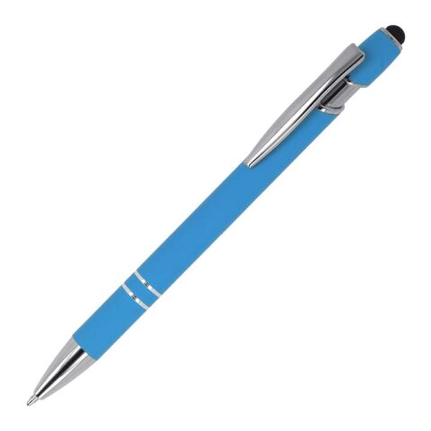 Werbeartikel Paris Soft Touch R-AL blaue Tinte – Hellblau – mit Logo bedruckt