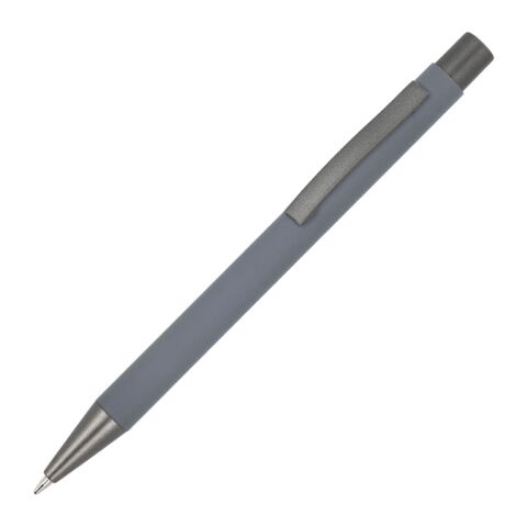 Werbeartikel New York Soft Touch R-AL schwarze Tinte – Grau – mit Logo bedruckt