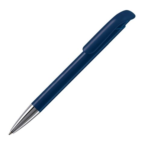 Werbeartikel Kugelschreiber Atlas Hardcolour mit Metallspitze – Dunkelblau – mit Logo bedruckt