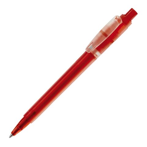 Werbeartikel Kugelschreiber Baron '03 Ice Frosty – Rot Weiss – mit Logo bedruckt