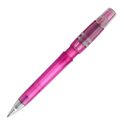 Kugelschreiber Nora Clear Transparent Rosa-Rosa | ohne Werbeanbringung | Nicht verfügbar | Nicht verfügbar | Nicht verfügbar