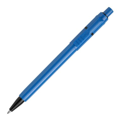 Werbeartikel Kugelschreiber Baron Extra hardcolour – Hellblau-Schwarz – mit Logo bedruckt