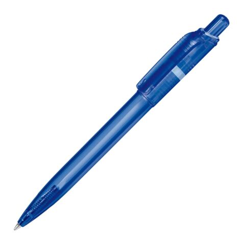Kugelschreiber Ducal Clear Transparent Blau Weiss-Blau Weiss | 1-farbiger Tampondruck | Clip | 25 mm x 6 mm | Nicht verfügbar