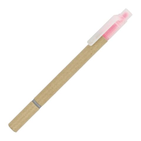 Werbeartikel Textmarker – Rosa – mit Logo bedruckt