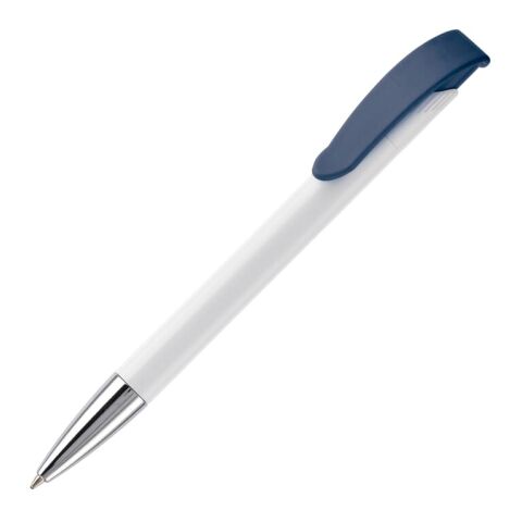 Werbeartikel KS Apollo Metall Tip HC – weiss-Dunkelblau – mit Logo bedruckt