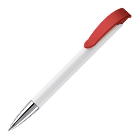 Werbeartikel KS Apollo Metall Tip HC – weiss-Rot Weiss – mit Logo bedruckt