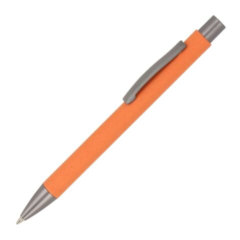 Werbeartikel Kugelschreiber New Yorker Papier – Orange – mit Logo bedruckt