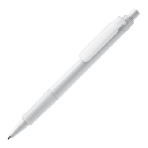 Nachhaltiger Werbeartikel Kugelschreiber Vegetal Pen Hardcolour – weiss – mit Logo bedruckt