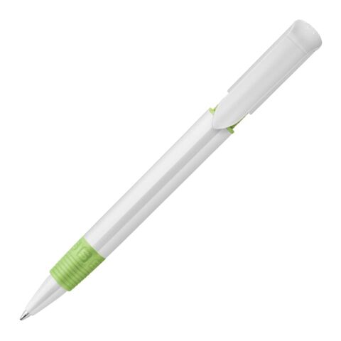 Kugelschreiber S40 Grip hardcolour Weiss-Hellgrün | ohne Werbeanbringung | Nicht verfügbar | Nicht verfügbar | Nicht verfügbar
