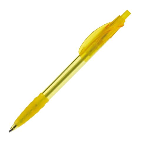Kugelschreiber Cosmo Transparent Gelb-Gelb | 1-farbiger Siebdruck | 270° vom Clip | 33 mm x 25 mm | Nicht verfügbar