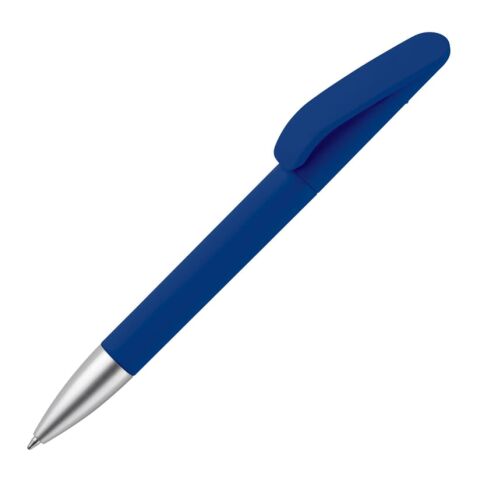 Werbeartikel Kugelschreiber Slash soft touch R-ABS – Dunkelblau – mit Logo bedruckt