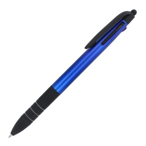 Werbeartikel 3-Farben-Stift Elegant – Blau Weiss – mit Logo bedruckt