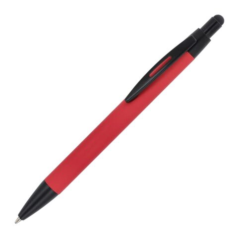 Werbeartikel Kugelschreiber Alaska Softtouch mit Stylus R-AL – Rot Weiss – mit Logo bedruckt