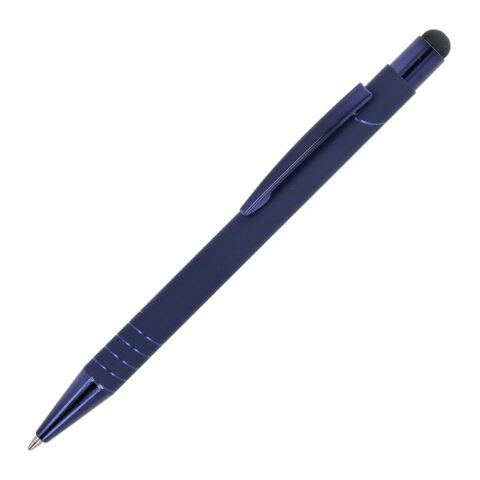 Werbeartikel Kugelschreiber Venice Deluxe – Marineblau – mit Logo bedruckt