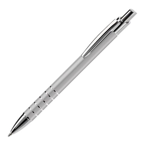 Werbeartikel Kugelschreiber Talagante – silber – mit Logo bedruckt