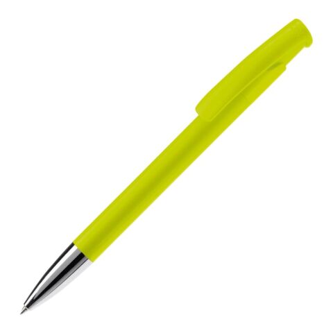 Werbeartikel Kugelschreiber Avalon Hardcolour mit Metallspitze – Hellgrün – mit Logo bedruckt
