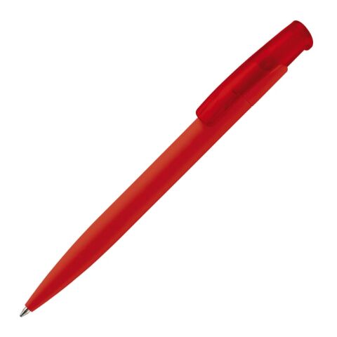 Werbeartikel Kugelschreiber Avalon Soft-Touch – Rot Weiss – mit Logo bedruckt