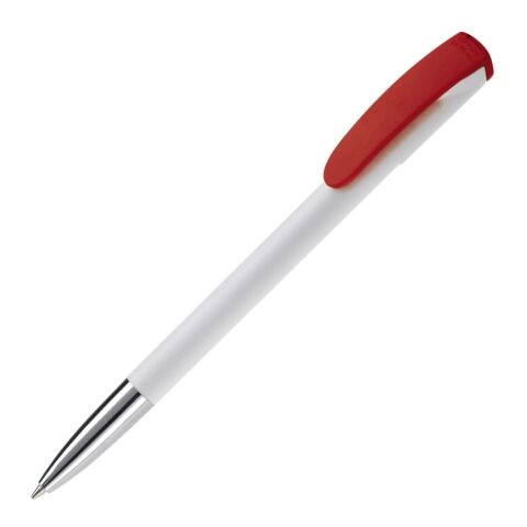 Kugelschreiber Deniro mit Metallspitze Hardcolour Weiss-Rot / Weiß | ohne Werbeanbringung | Nicht verfügbar | Nicht verfügbar | Nicht verfügbar