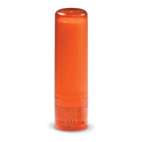 Werbeartikel Lippenpflegestift – Orange – mit Logo bedruckt