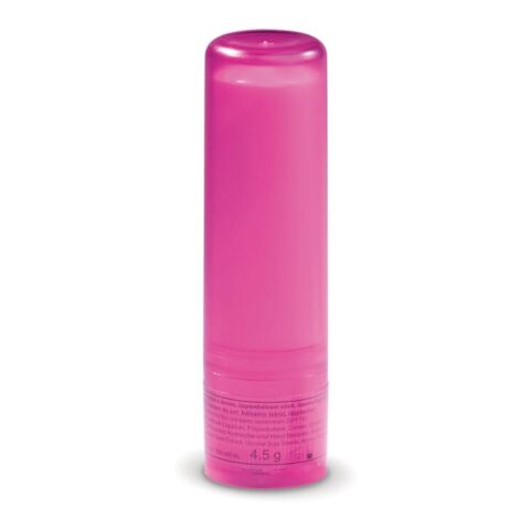 Werbeartikel Lippenpflegestift – Rosa – mit Logo bedruckt