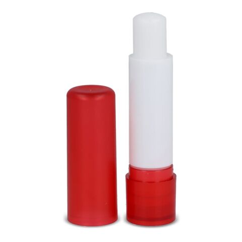 Klassischer Lippenpflegestift aus recycelten Materialien Rot Weiß | ohne Werbeanbringung | Nicht verfügbar | Nicht verfügbar