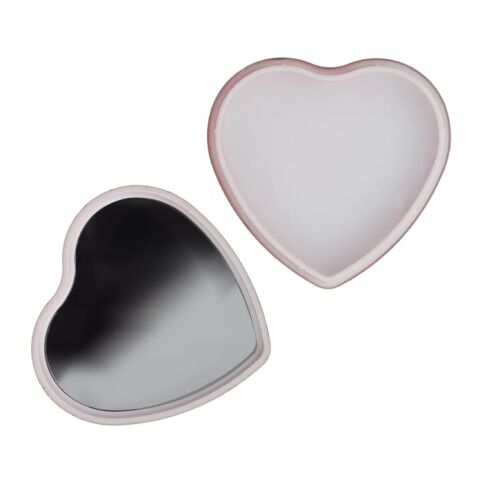 Lippenbalsam  in Flacher metallischer Herzformdose Rot / Weiß | ohne Werbeanbringung | Nicht verfügbar | Nicht verfügbar