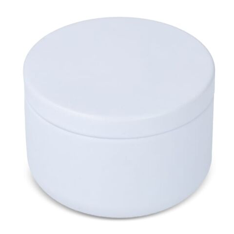 Asana unparfümierte Kerze auf Pflanzenbasis in recycelter Dose Weiss | ohne Werbeanbringung | Nicht verfügbar | Nicht verfügbar