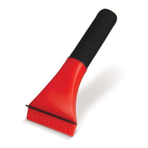 Werbeartikel Eiskratzer mit robustem Griff – Rot Weiss – mit Logo bedruckt