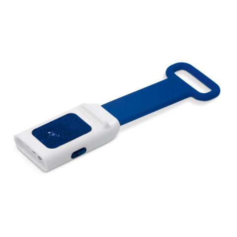 Werbeartikel Faltbares Licht – Blau weiss – mit Logo bedruckt