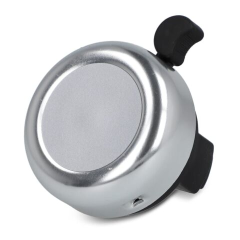 Werbeartikel Fahrradklingel – silber – mit Logo bedruckt