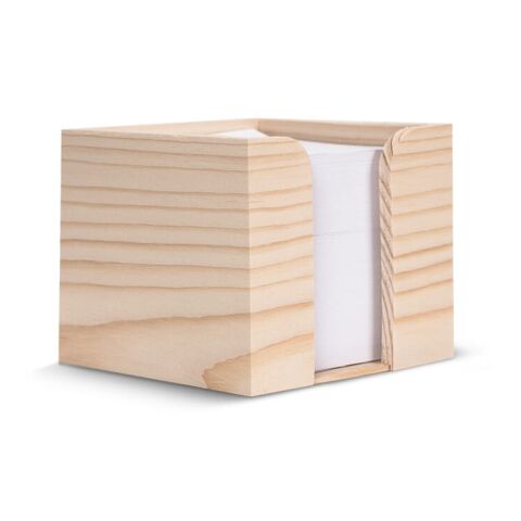 Notizzettel 10x10x8,5cm FSC in Würfelholzbox  Natur | ohne Werbeanbringung | Nicht verfügbar | Nicht verfügbar | Nicht verfügbar