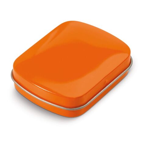 Mini Pfefferminzdose Orange | ohne Werbeanbringung | Nicht verfügbar | Nicht verfügbar | Nicht verfügbar